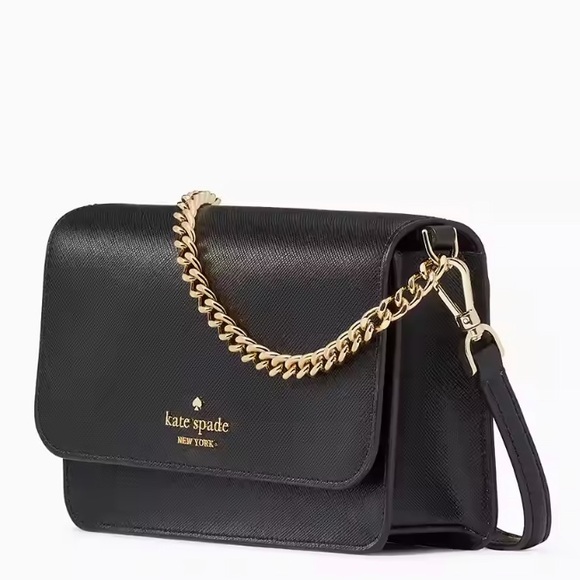 Kate Spade Madison Willow Small Flap Crossbody Black NWT - Picture 4 of 17